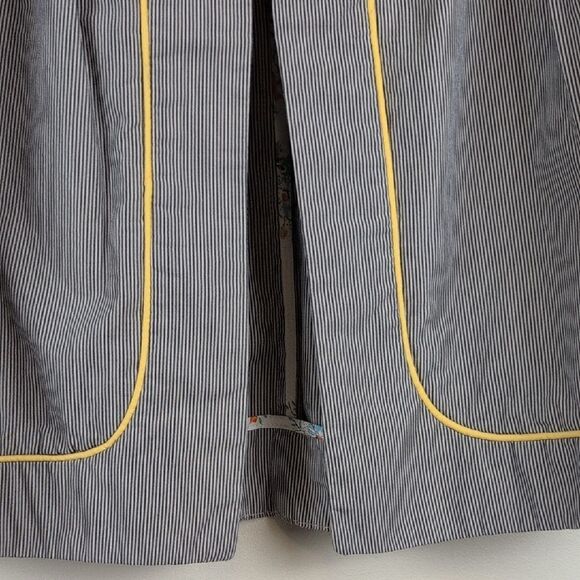 NWT Anthropologie Sidra Black & White Pinstripe Short Jacket 3/4 Length Sleeve - Picture 8 of 11